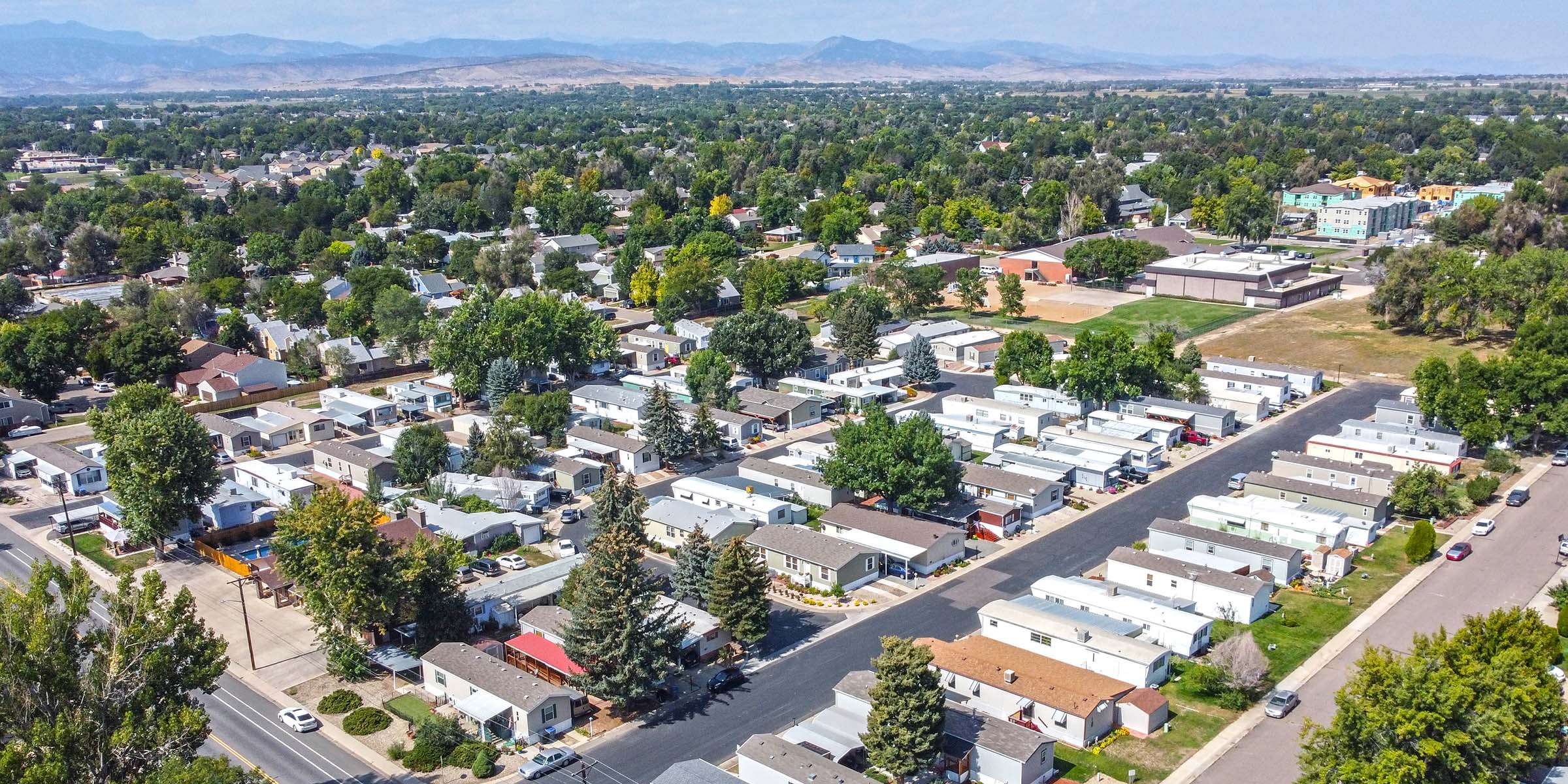 Aerial photo of neighborhood 